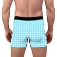 thumbnail image 7 of VgaVtl Plus Size Mens Boxers Valentines Plus Size Mens Underwear Athletic Breathable Plaid Underpants,Blue M, 7 of 7