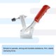 thumbnail image 4 of 1Pcs Carbon Steel Type ,450kg Holding Force, Quick Horizontal ClampWelding fixture fixing quick clamp, 4 of 5