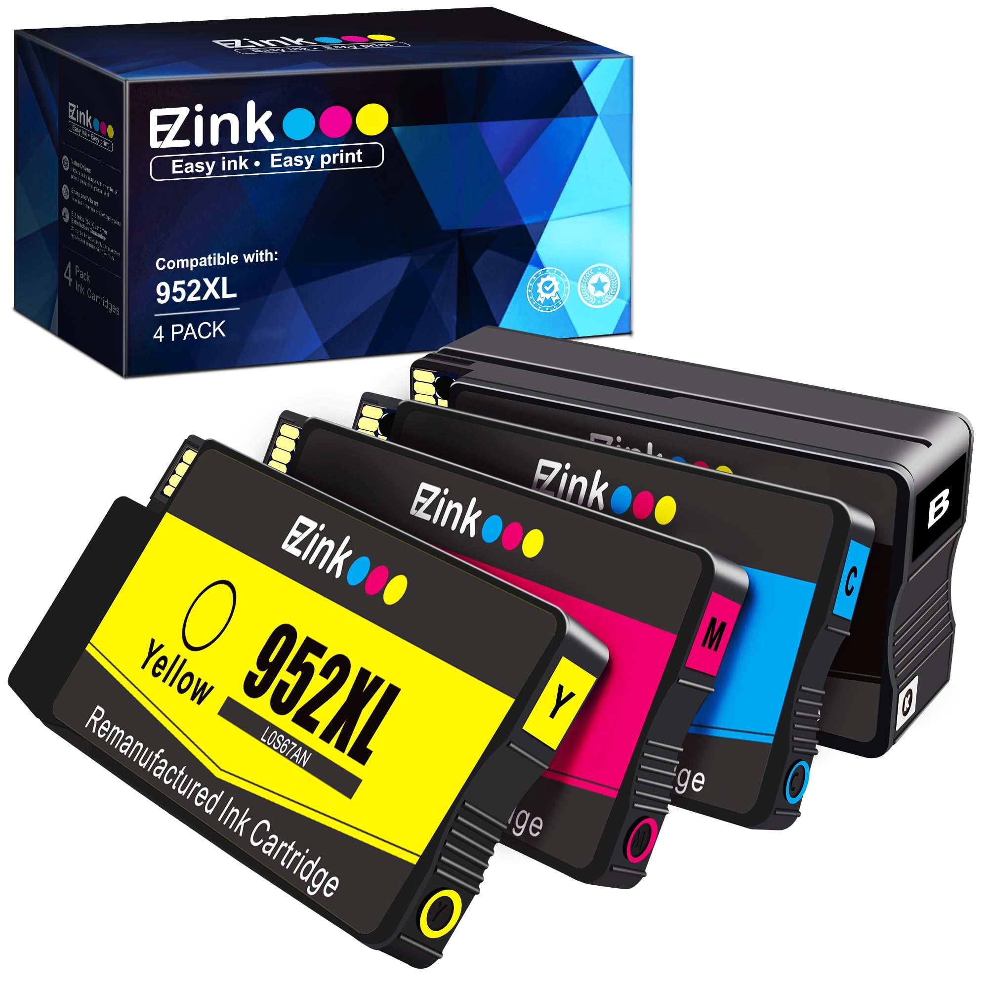 E-Z Ink 952XL Ink Cartridges Replacement for HP 952 XL 952XL Ink Cartridges  for HP Officejet 8702 Officejet Pro 7720 7740 8700 8710 8720 8730 8734 