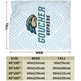 thumbnail image 3 of Goucher College Logo Fleece Blanket, Very Soft Microfiber Flannel Blanket for Couch Warm and Cozy for All Seasons, Black, 3 of 6