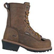 HOSS Mens 8 Cross Cut Composite Toe PR Logger Work Boot Brown - 80715