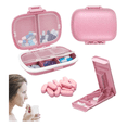 thumbnail image 5 of Pastilleros  Bloosom Organizador Y Cortador De Pastillas Medicas 2pcs Rosa, 5 of 5