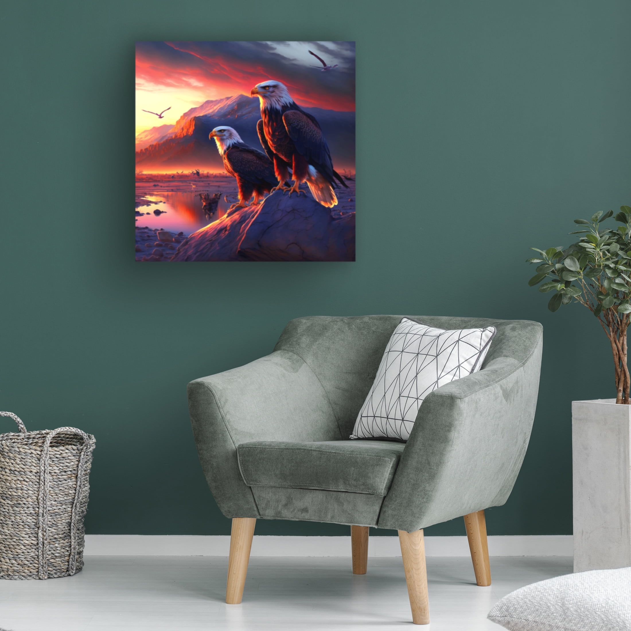 Canvas Wall Art - Ray Heere 'Desert Of Dreams 12' Wall Art for Living Room, Bedroom, or Office Décor by Trademark Fine Art - 35 x 35 Inches