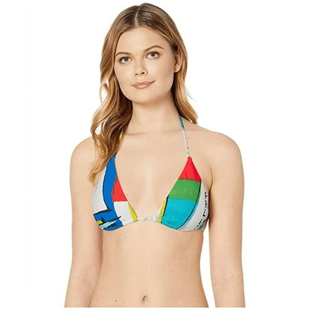 Polo Ralph Lauren MULTI Scenic Print Tall Triangle Bikini Swim Top  US X-Small