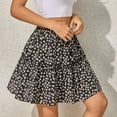 thumbnail image 2 of Vedolay Womens Skirts High Waist Ruffle Floral Printed Pencil Skirt,Black S, 2 of 5