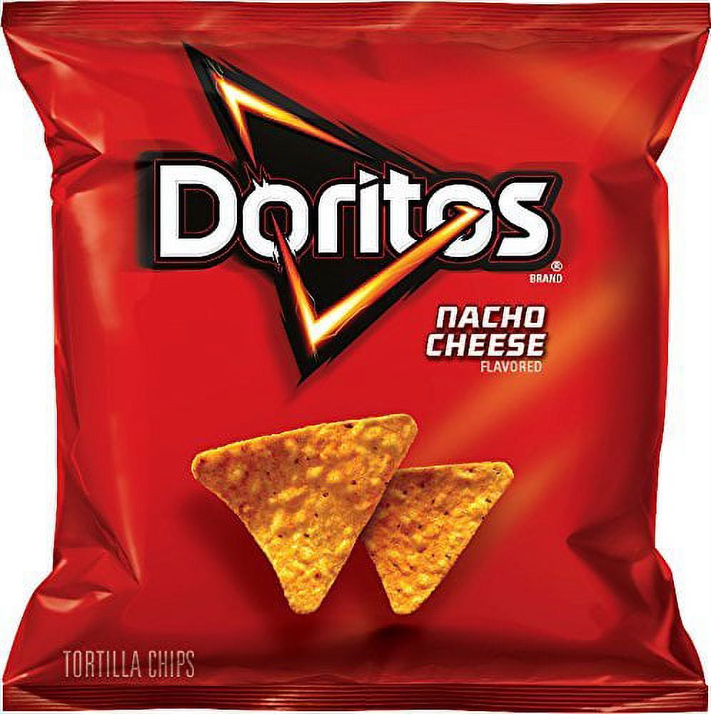 Doritos Nacho Cheese Flavored Tortilla Chips, 1 Oz Bags 50Count