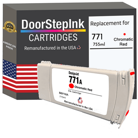 DoorStepInk High Yield Remanufactured Ink Cartridge for HP 771 775ML Chromatic Red