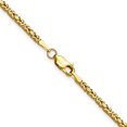 thumbnail image 3 of 14K Yellow Gold Byzantine Chain Styles Necklace 20 inch 2 mm with Lobster Clasp, 3 of 4