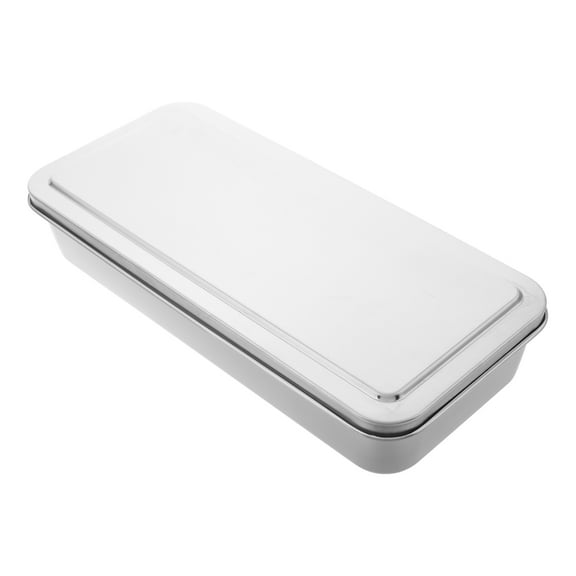 YOSADIER Stainless Steel Rectangle Baking Pan with Lid for Cakes, Tiramisu, Roasting, and Toaster Oven Use