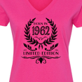 thumbnail image 4 of Inktastic Born in 1962 Limited Edition Women's V-Neck T-Shirt, 4 of 5