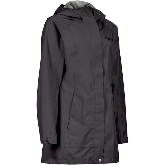 Marmot Essential Women's Lightweight Waterproof Rain Jacket, Gore-TEX with Paclite Technology, Jet Black, Large