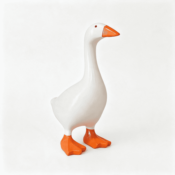 LQSEO Desk Goose Statue,7 Inch,Mini Desk Goose Decoration for Office and Home,Gift for Colleagues,Family,And Friends,7In Desk Goose