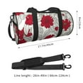 thumbnail image 4 of Fotbe Leaves And Anemone Pattern Foldable Sports Gym Bag with Wet Dry Pocket, Ultralight Travel Bag, Large Capacity Duffel Bag, Splash Proof Carry on Bag, Overnight Bag, Weekender Bag, 4 of 8
