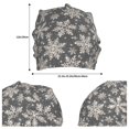 thumbnail image 2 of Xecao Sparkling Snowflakes Print Knit Hat,Winter Beanie for Men Women, Beanie Soft Warm Ski Stocking Cuffed Cap, 2 of 7