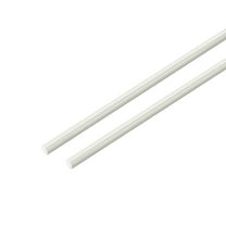 Uxcell Plastic Round Rod1/8" Dia 20" LengthWhite FRP Fiberglass Round Rod Engineering Plastic Bar 2Pcs