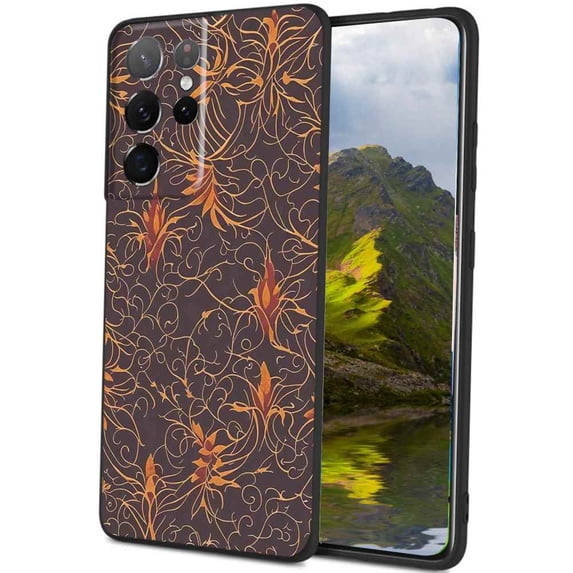 Ivy-Floral-5 Phone Case, Degined for Samsung Galaxy S23 Ultra Case Men Women, Flexible Silicone Shockproof Case for Samsung Galaxy S23 Ultra