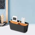 thumbnail image 5 of Organizador de portalápices de escritorio | Caja de almacenamiento de plástico con 4 compartimentos | Blanco | Brocha de maquillaje de escritorio Caddy | Organizador de suministros de oficina |, 5 of 5