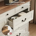 thumbnail image 4 of LINSY HOME Dresser for Bedroom, Long Dresser with 9 Drawers and Antique Handles, Chest of Drawers for Living Room, Entryway and Hallway, Rustic Oak, 4 of 10