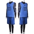 thumbnail image 3 of Jersey de bloqueo azul de Anime, ropa deportiva para Club de fútbol, disfraz de Isagi yoachi, peluca Hyoma Chigiri, Meguru, uniforme de Bachira, 3 of 4