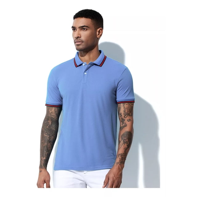 Playeras Tipo Polo Para Hombre Manga Corta Slim Moda Casual