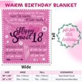 thumbnail image 4 of 12th Birthday Gifts for Girls Happy Sweet 12 Blanket Gifts 12 Year Old Flannel Fleece Throw Blankets for Daughters, Nieces, Granddaughters, Twelve Birthday Gift Idea Decorations, 12th, 50''X60'', 4 of 5