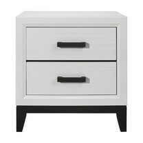 Global Furniture USA Kate White Nightstand, 1 Pack