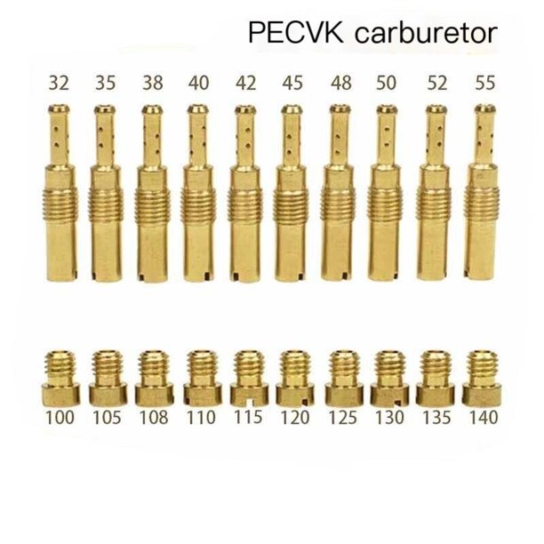 pertain Orificios de medición principales y auxiliares del carburador PWK PE CVK modificado, boquillas piloto, surtidor principal y surtidor auxiliar