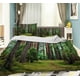 thumbnail image 1 of 3D Sunshine Verde Paisaje Forestal Funda nórdica Juego de cama Set Funda nórdica, 1 of 3