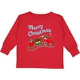 thumbnail image 3 of Inktastic Merry Christmas Train with Presents Boys or Girls Long Sleeve Toddler T-Shirt, 3 of 5