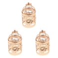 thumbnail image 3 of Guardoinrt Electroplated Metal Birdcage Shape Tea Light B- Candle Holder Rose Gold Type E 3Set, 3 of 6