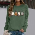 thumbnail image 2 of Sweatshirt for Women Perfect For Daily Wear or Loungewear! The Best Choice for Halloween M Green Halloween Sweatshirt, 2 of 5