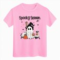 thumbnail image 3 of TOWED22 Girls Boys Halloween Shirt Cute Graphic Shirt Halloween Shirt Kids Spooky Season Fall Short Sleeve Tee Tops, 3 of 7