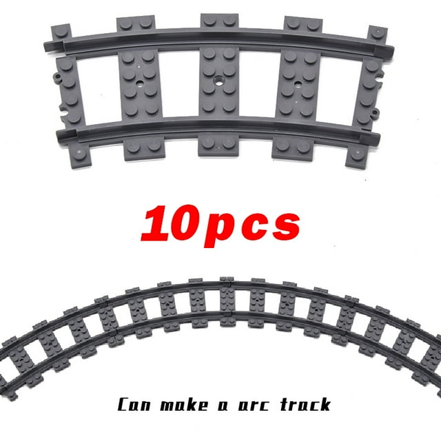 City Trains Flexible Tracks Forked Straight Curved Soft Rails Track Switch Building Block Bricks Kids DIY High-tech Creative Toy,Stytle D