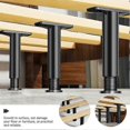 thumbnail image 2 of 4Pcs Bed Frame Legs Adjustable Height Center Support Leg Bed Center Support Leg, 2 of 4