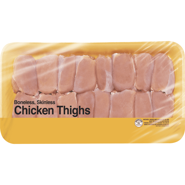 Fresh Boneless Skinless Chicken Thighs, 3.55.3 lb