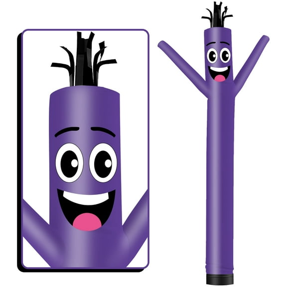 Inflatable Tube Man Wacky Wavy Dancing Guy for Outdoor Decoration Advertising Business Promotion -Purple (Blower Not Included)