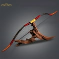 thumbnail image 2 of AMEYXGS Traditional Archery Recurve Bow Longbow Horsebow & Arm guard & Carbon Arrows, 2 of 8