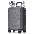 thumbnail image 1 of Maleta de viaje Carry-on de mano cabina 20' 10 kg ABS doble calibre candado de alta seguridad TSA LOCK Gris Armored Travel, 1 of 9