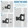 thumbnail image 5 of Uxcell Self-Closing Cabinet Hinges Semi-Overlay, Semi Concealed Flush Face Mount Cabinet Hinge with Screws Black, 5 of 7