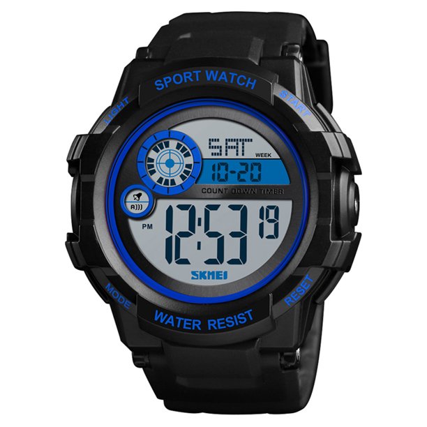 SKMEI 1387 Reloj analógico digital electrónico para hombre, reloj de moda informal