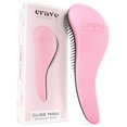 thumbnail image 1 of Crave Naturals BIGGIE Glide Thru Detangling Brush - Cepillo desenredante y peine para cabello rizado, natural, liso, húmedo o seco (ROSA)?, 1 of 5
