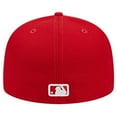 thumbnail image 4 of Men's New Era Red Seattle Mariners Logo 59FIFTY Fitted Hat, 4 of 6