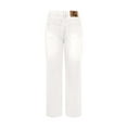 thumbnail image 5 of Byworldtasic Womens Jeans Womens High Waisted Wide Leg Plus Size Long Jeans Solid Loose Fit Butt Lifting Denim Pants with Pockets White, 5 of 5