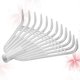 thumbnail image 2 of Leaf Rake Steel Rakes Plastic Rakes Accessories Garden Cleaning Tools Without Handle for DIY Farm Gardening (White), 2 of 4