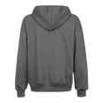 thumbnail image 4 of Zip Up Hoodie for Women Fall Fashion 2026 Long Sleeve Zip Up Lightweight Sweatshirts Loose Fit Casual Workout Plain Hoodie Gray S, 4 of 7