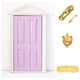 thumbnail image 2 of 1/12 Dollhouse Miniatura DIY Pintado Puertas De Knocker 2pcs Púrpura Y, 2 of 9