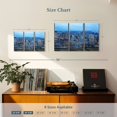 thumbnail image 3 of Elephant Stock Ny Office Window View Wall Art - Horizontal Multi Panel Canvas - Living Room Wall Decor - City Multi Panel - Blue And Gray Decor - 23" x 14", 3 of 4