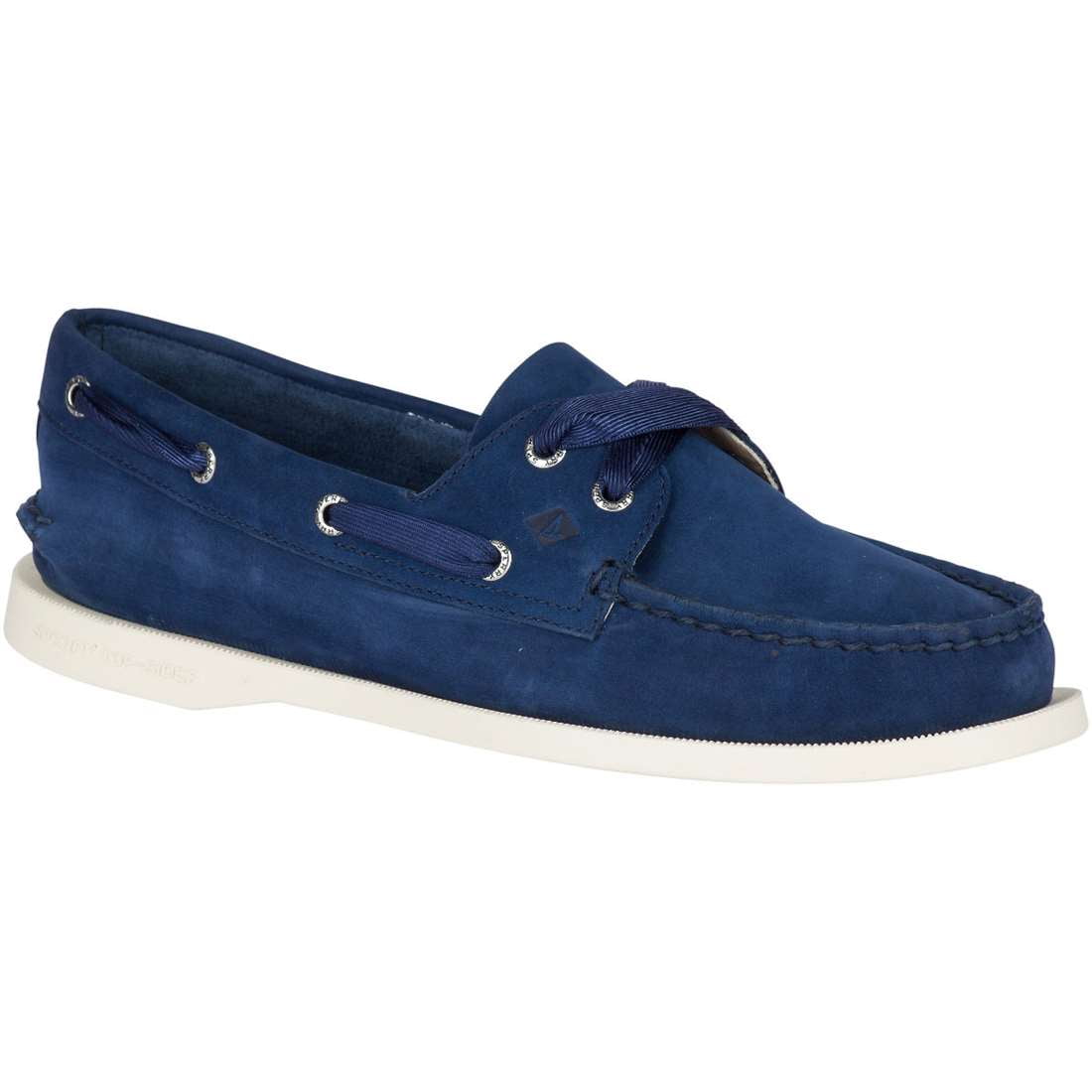 NEW Ladies Seafarers Leather Deck Shoes 2 Colours Blue Beige Flat Size 4-8 