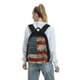 thumbnail image 7 of Lsque American Flag1 Pattern Adult Backpack – Durable & Lightweight PU Canvas Storage Bag , 15” Laptop Compartment, and Multiple Pockets, 7 of 7