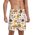 thumbnail image 2 of Sikiie Thanksgiving Mens Pajama Shorts, Lightweight Lounge Pant with Pockets Soft Sleep Pj Shorts for MenX-Large, 2 of 6